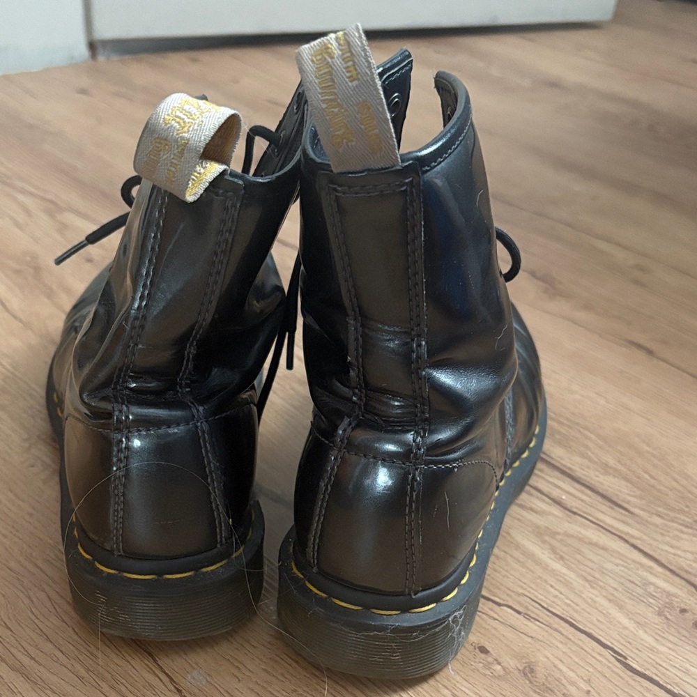 Dr. Martens Vegan Chrome Leather Boots - Picture 3 of 3